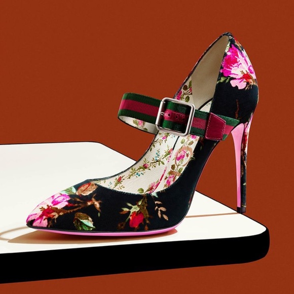 GUCCI Sylvie Pointy Toe Mary Jane Pump (Women) Size 40 Great Condition Worn Once - Picture 1 of 16